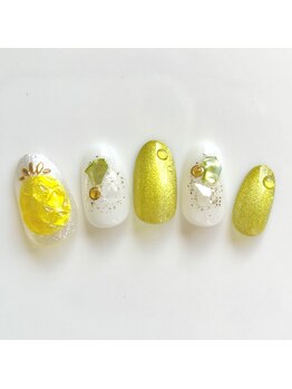 アルセア 上野御徒町店(Alcea)/パイナップル　フルーツネイル