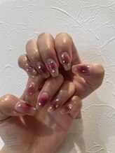 チアフル ネイルアンドアイラッシュ(cheerful)/チークネイルクリスタルストーン