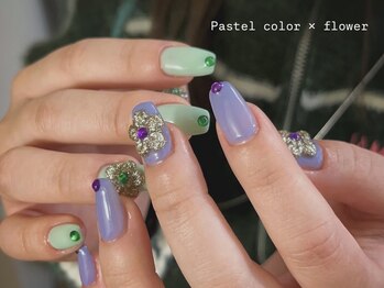 ルカ 原宿(lux)/パステル × フラワー