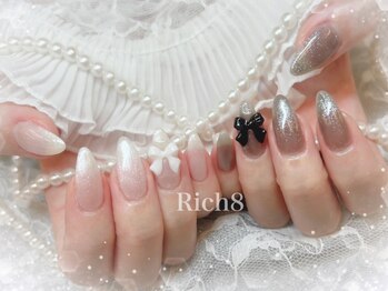 ネイルアンドまつげエクステ リッチエイト 原宿店(Rich8)の写真/[学割U24]【ハンドワンカラー・ラメグラ￥4000~/まつ毛パーマ￥3800~】リーズナブル×ハイクオリティ＊