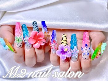 エムズ ネイルサロン(M2)/欧米風夏ゴデギャルネイル