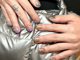 おしゃれニュアンスメンズネイル