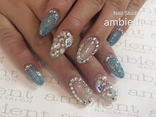 ネイルスタジオ アンビエント 表町店(Nail Studio ambient)/囲みストーンネイル
