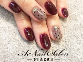 20/10/8　ボルドー×ドット