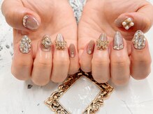 ネイルサロン トゥービー 御徒町上野(To Be)/ストーン付け放題コース8990円