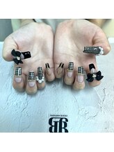 ネイルサロンレイアス(RAYAS)/千鳥柄ネイル