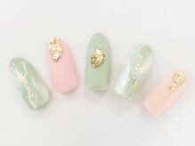 ビーケア 自由が丘店(B.care)/大理石ネイル￥6480