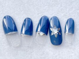 シンプルクリスマスキラキラ結晶