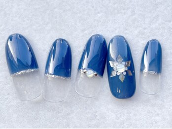 シンプルクリスマスキラキラ結晶