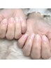 職場にバレない☆クリアネイル¥4,000  自爪育成にも！