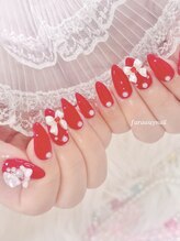ファラウェイネイル(Faraway nail)/赤ネイル☆