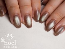 ノエル(Noel)/グレージュマグネットネイル