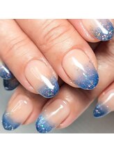 エムワイネイル(Mynail)/ＮＡＶＹグラデーションネイル