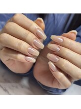 アイリッシュネイル 久屋大通店(Irish Nail)/ホワイトミラーネイル