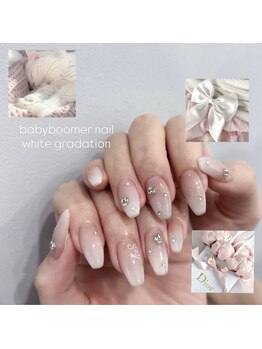 Nailsalon Mofume【ワンホン/パラジェル&フィルイン】の写真/オフィスで浮かない×本命の可愛さ♪『可愛い』を知り尽くしたプロが魅せる、絶妙オフィスワンホン◇