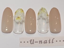 フラワーレースネイル