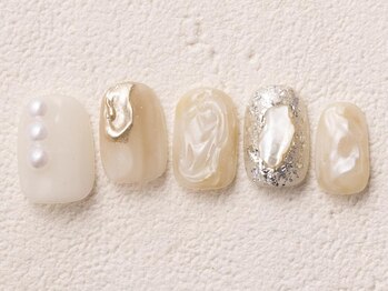 アイネイルズ 渋谷店(I nails)/パールミラーネイル