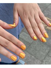 シービューティー(C BEAUTY)/オーロラネイル/華やかオレンジ