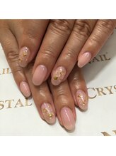 クリスタルネイル ゆめタウン博多店(CRYSTAL NAIL)/シェルワンカラーネイル