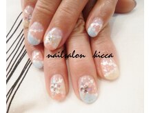 キッカ(kicca)/春　ブロッキングネイル