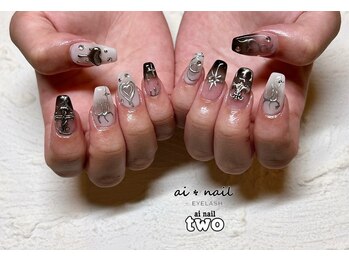 アイネイルトゥー 小倉(ai nail two)/モノトーンネイル