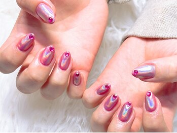 ショウネイル(show nail)/ベース1色10本アート