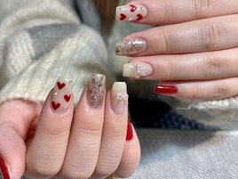 バレンタインnail