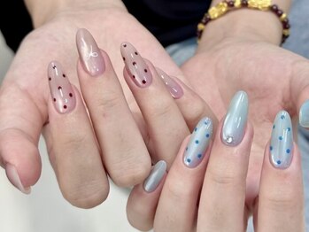 Best Nail 銀座店【ワンホンネイル・スカルプ・パラジェル・上品ジェルネイル】/長さ出しアートネイル