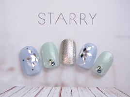 ひし形ホロで雪の結晶