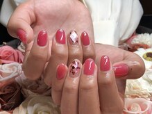 エムネイル(Ｍ)/ハートホロ、宝石ネイル(^^)