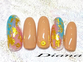 ディアナ ひたちなか高場店(DIANA)/定額ネイル 6600円 B‐059