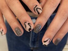 アイネイルズ 天神今泉店(I-nails)/【misa.s】モノトーンニュアンス