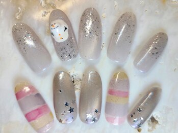 モモ 高円寺(Momo)/マグネット、手描き、ラメ