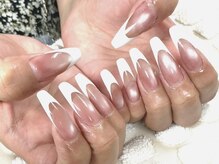 Otter'sNail【マグネット/スカルプ/フィルイン/パラジェル/持ち込み】/フレンチ×マグ　¥12,000～