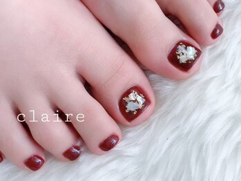 クレール(claire)/フット☆ワンカラーネイル¥4500