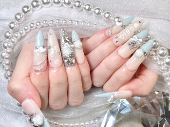 リノ(Lino)の写真/オフ無料◎ロングネイル大歓迎★【ジェルチップフリーアート ¥12900～/スカルプフリーアート ¥13500～】