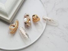 ネイル スパ ココプラス(Nail spa Cocoplus)/シースルー×ニュアンスネイル