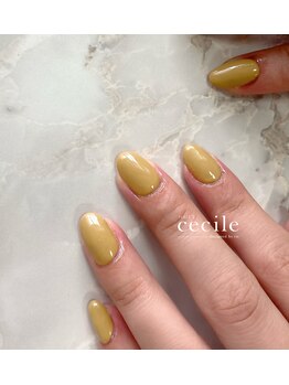 セシル(Cecile)/かぼちゃタルトワンカラーネイル