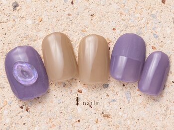 アイネイルズ 町田店(I nails)/オーロラぷっくりネイル7980円