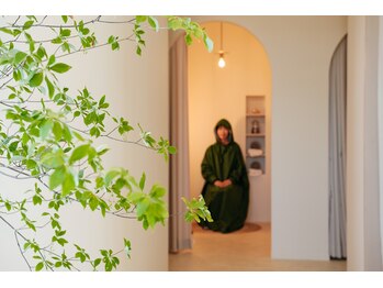 温座 東別院店/【4】よもぎ蒸しスタート