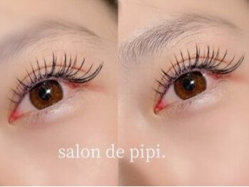 サロン ド ピピ(salon de pipi.)の写真/話題の《LEDエクステ》導入◆自まつ毛に優しく、モチが良いから"なりたいお目元"が長く楽しめる♪
