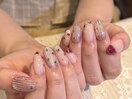 ８月　ガラスネイル