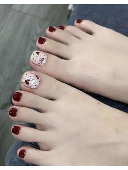 スーパーガール(supergirl)/フット2本アートデザイン