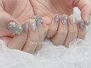 ニュアンスフラワーネイル