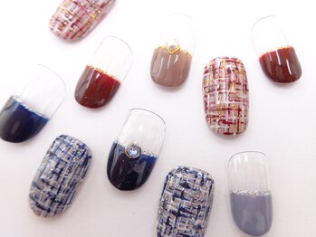 ネイルサロン クイール 小山店(NAIL SALON QUILL)/ツイードネイル