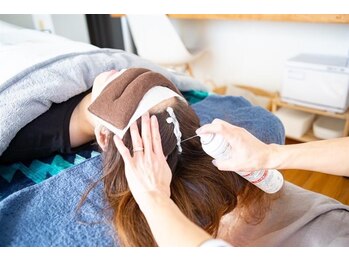 オーシャン(OCEAN)/ドライヘッドスパ施術の流れ