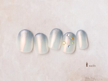 アイネイルズ 横浜EAST店(I-nails)/ミラーグラデーションネイル