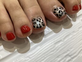 酒井限定 フット親指アート