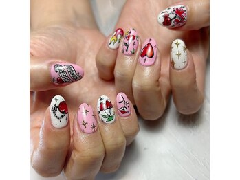アトリエループ(atelier Loop by shiho)/shiho手描きTATTOOネイル