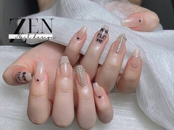 ゼン ネイル デザイン 池袋(ZEN NAIL DESIGN)/長さだしやり放題×つけ放題